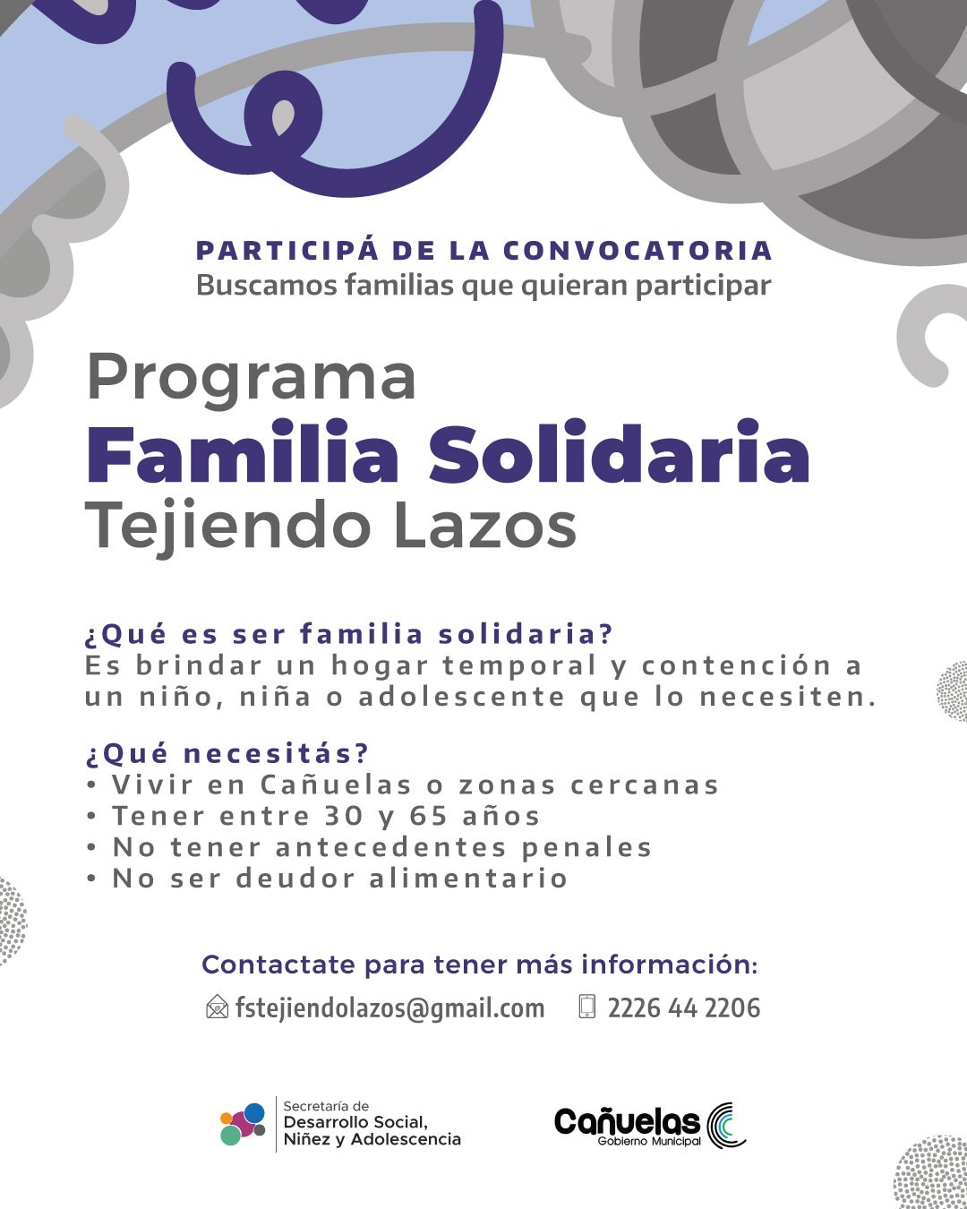 Programa Familia Solidaria | Tejiendo Lazos